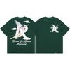 ZYLLO  Y2K Cotton T-Shirt Harajuku Letter Print Oversized Punk Tee Hip Hop Streetwear Short Sleeve Clothes