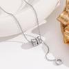 Elegant 18K Plated Titanium Steel Cross Necklace for Women - Light Luxury Clavicle Chain That Resists Fading
