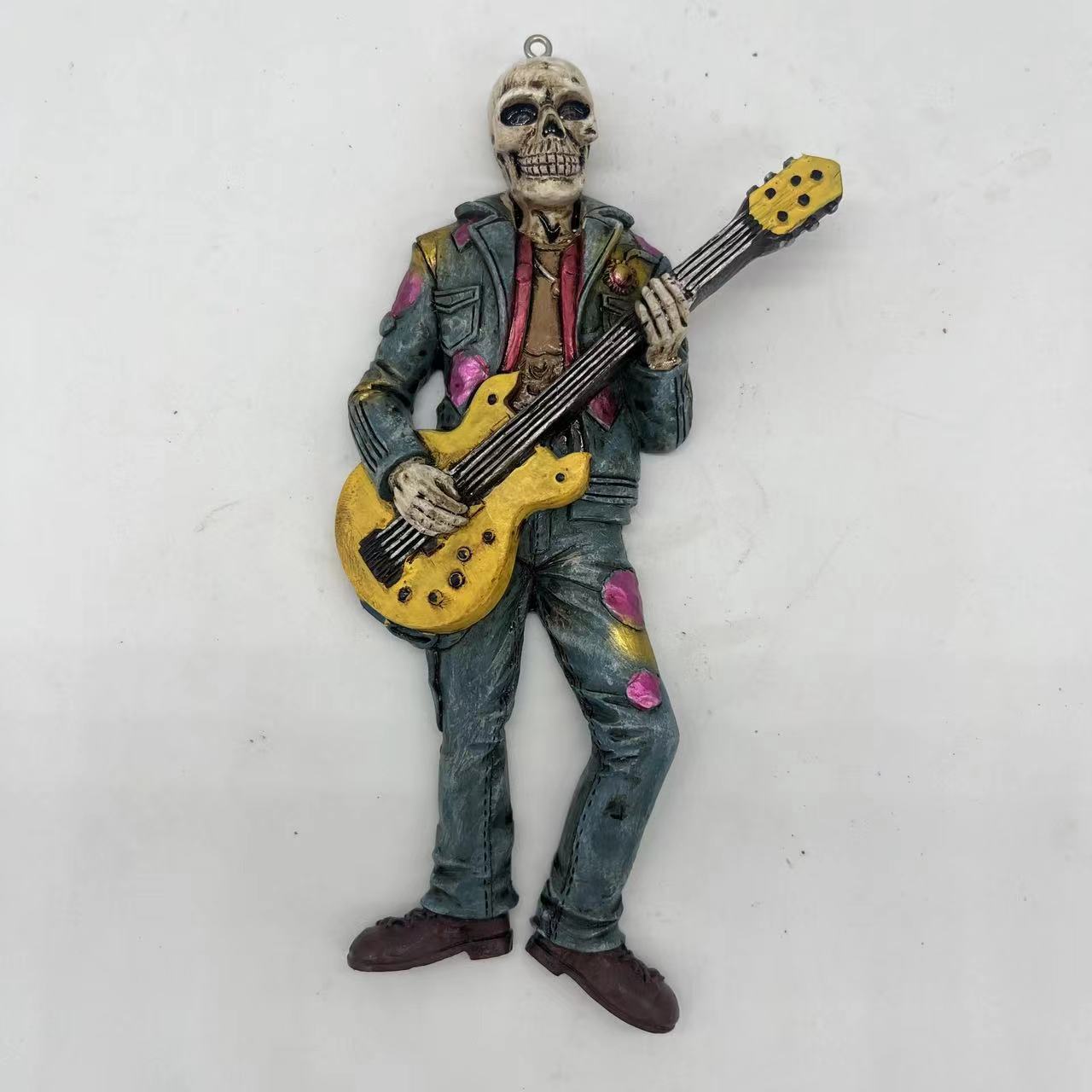 

2025 Новая мини-фигурка скелета из смолы, готический дом, Хэллоуин, декоративный кулон, поделки из смолы, декоративные фигурки