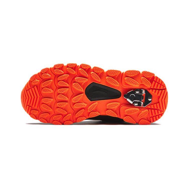 Anta Kids Knob Comfortable Fleece Warm Versatile Mid-Top Running Shoes Kids sneaker Black Orange 312349973N-5