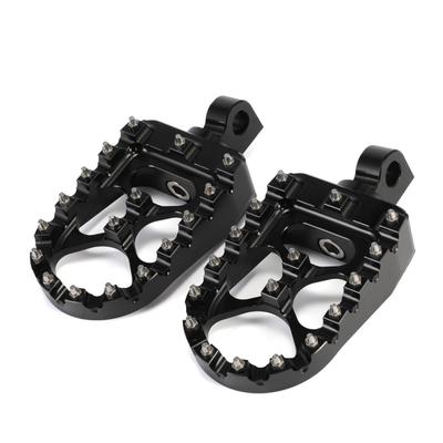 CNC Breda Feta Fotpinnar Fotpinnar Roterande Fotpinnar Svart för Dyna Sportster Iron 883 Fatboy Bobber