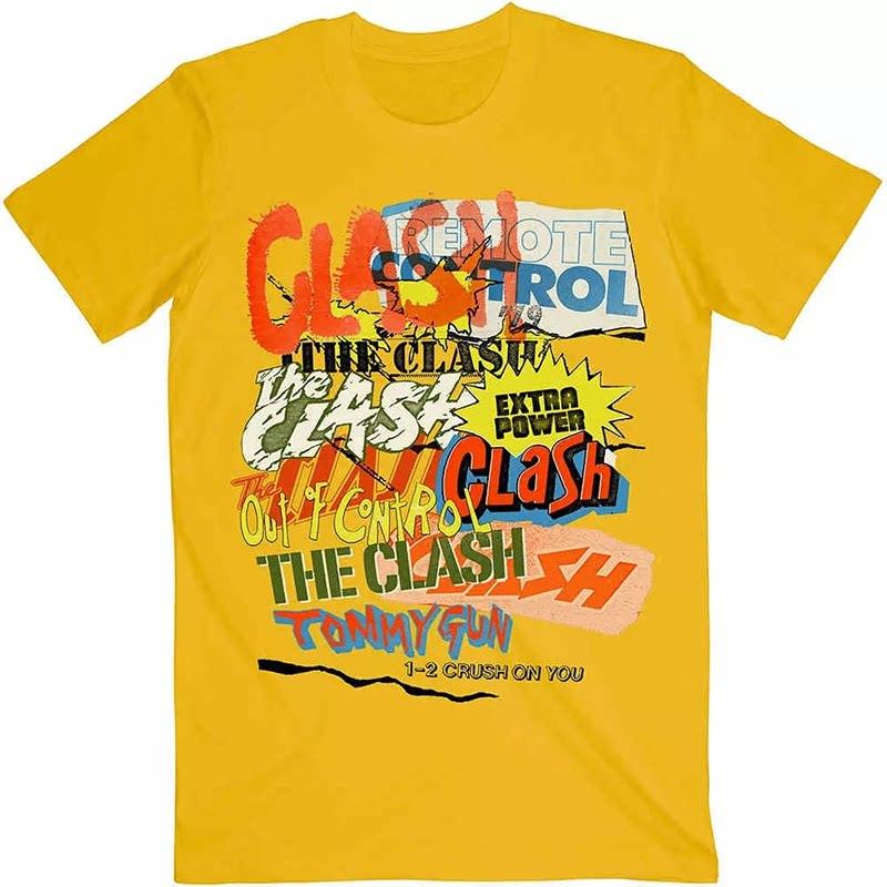 New The Clash Band London Calling Guitarists Guitar Case Rock Band Street Shortsleeved Tshirt