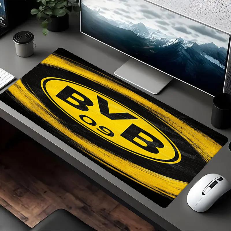 Borussia Dortmund Thema Mauspads, Rutschfeste Gummiunterseite, Multifunktionales Büro- & Wohnaccessoire, Perfekt zur Personalisierung des Arbeitsplatzes.