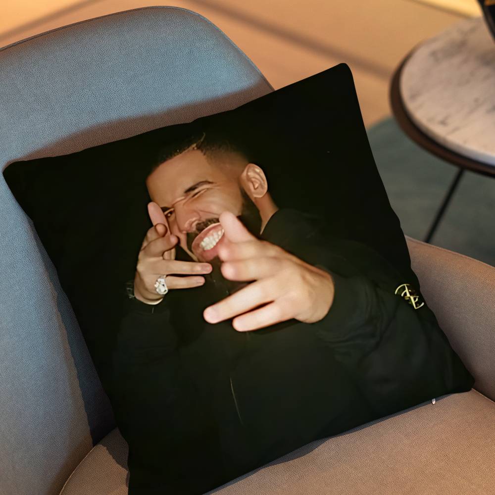 For All The Dogs Iceman Drake Pillow Case Anti-Dustmite Pillowcase Invisible Zipper Silky Short Plush Sofa Cushion Cover
