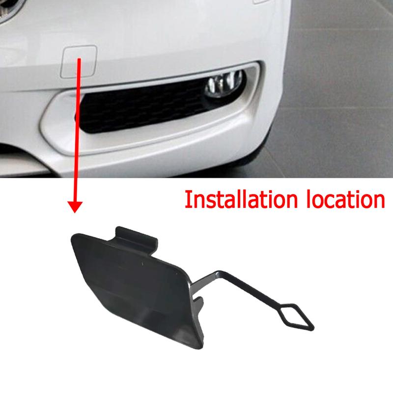 For BMW 1 Series F20 F21 116i 118i 120i 125i 2011-2014 Car Front Bumper Towing Hook Eye Cover Cap 51117292947 Unpainted Black