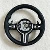Leather for BMW M3 M5 F10 F11 F12 F13 F15 F20 F21 F22 F25 F30 F31 F32 F33 F34 F35 F36 E71 E90 M Logo Steering Wheel Assembly