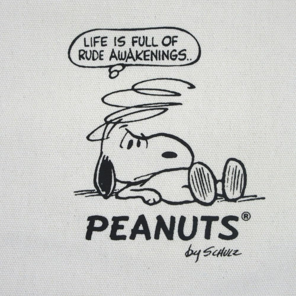 Snoopy Mini Tote 75th Anniversary Black