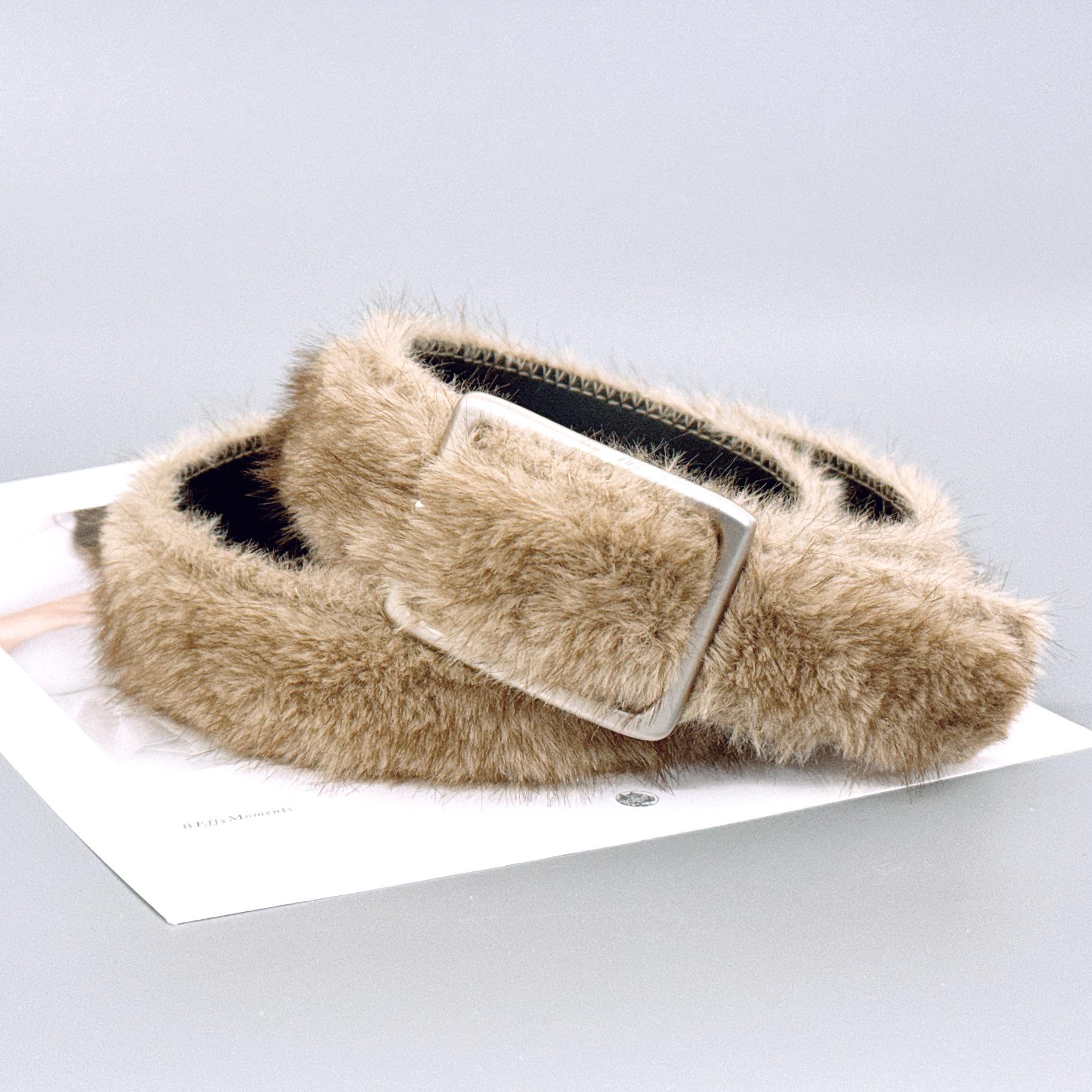 

Stylish Suede Autumn/Winter Women s Leather Belt with Pin Buckle - Trendy Cinching Accessory 4cm Width, 105cm Length