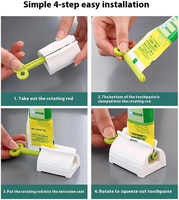 1-30PCS Toothpaste Squeezer Manual Roller Dispenser for Lazy People No Battery Needed Universal Fit for Tubes