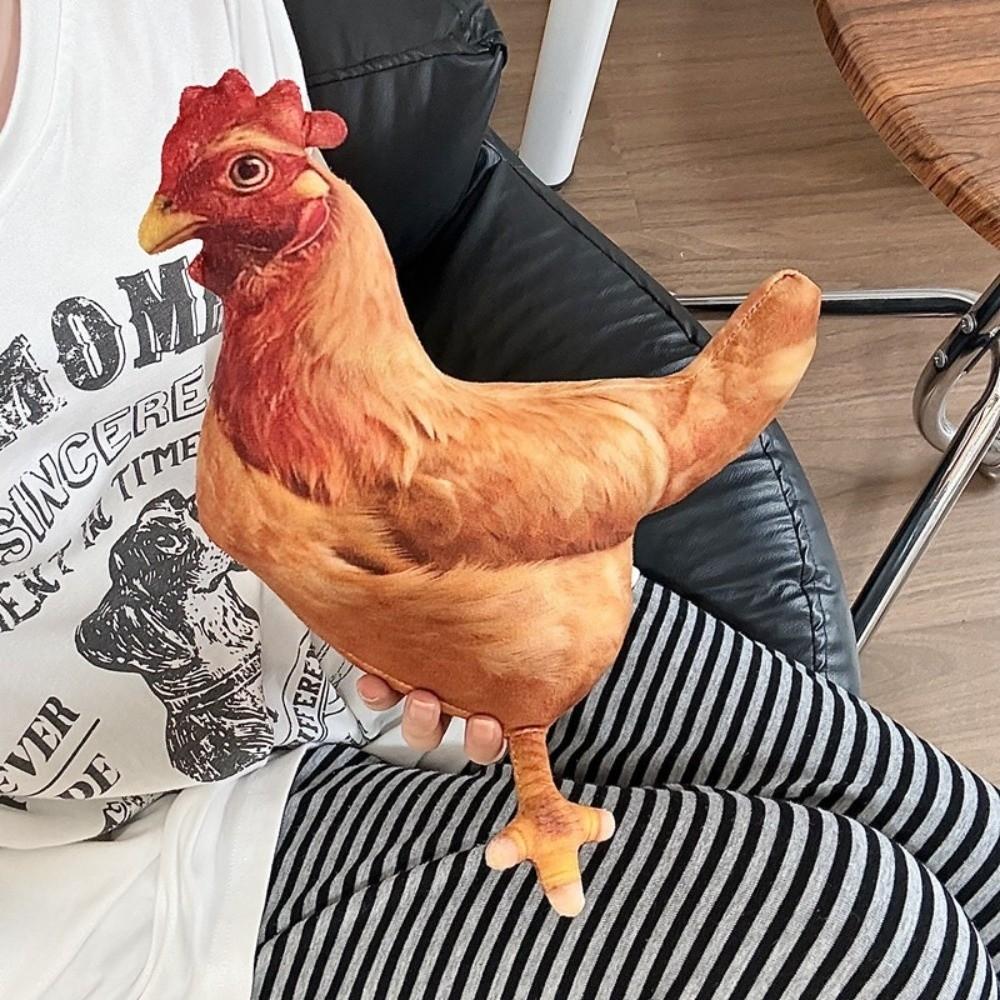 30cm Legende Hen Plüschtier 3D-Simulation Füllung PP-Baumwolle Legende Hen Puppe Quetschfunktion Lebensechtes Design