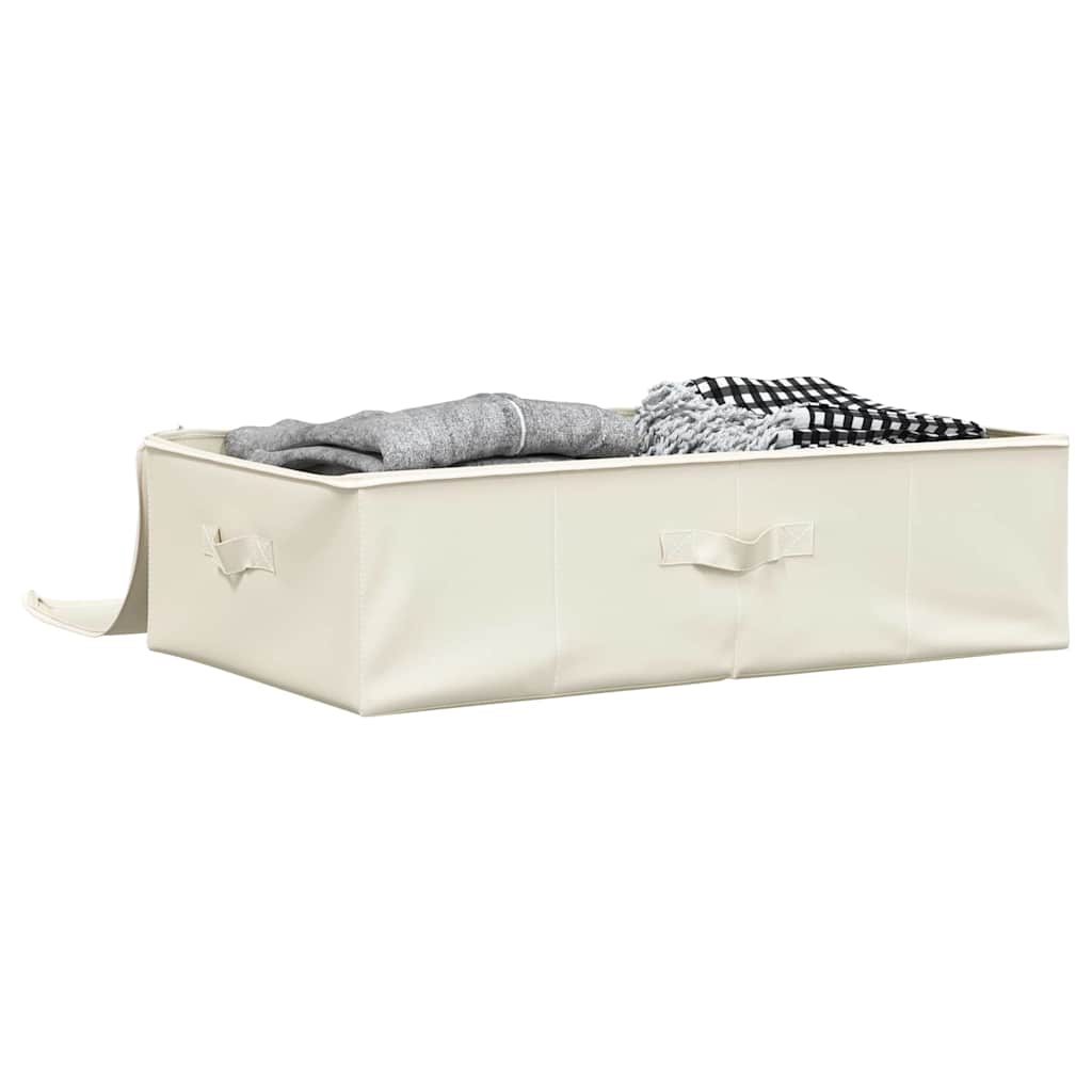 vidaXL Aufbewahrungsboxen 2 Stk. Stoff 70x40x18 cm Creme