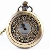 Hollow Retro Watch Men's Fashion Necklace Pendant Watch Jewelry Quartz Watch Flip Large Gold Pocket Watch