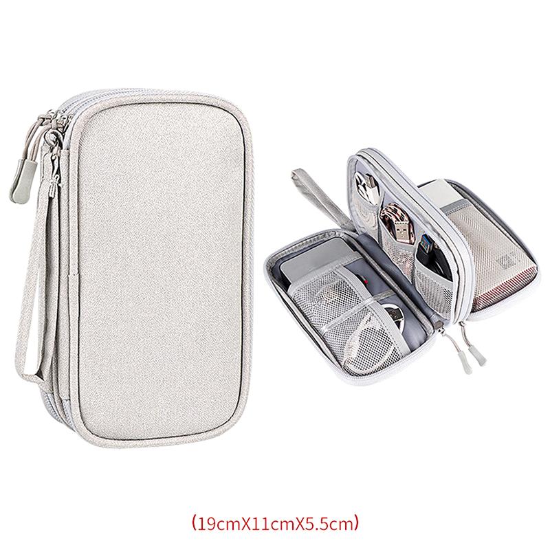 

Travel Portable Digital Product Storage Bag Multi-Grids Usb Data Cable Organizer Office Headset Charging Treasure Box Bag