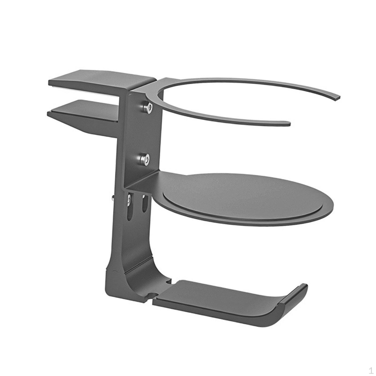 

Headphone Stand Cup Holder 11 Pound Load Rotatable,Adjustable Height Universal Fit under Desk срібний