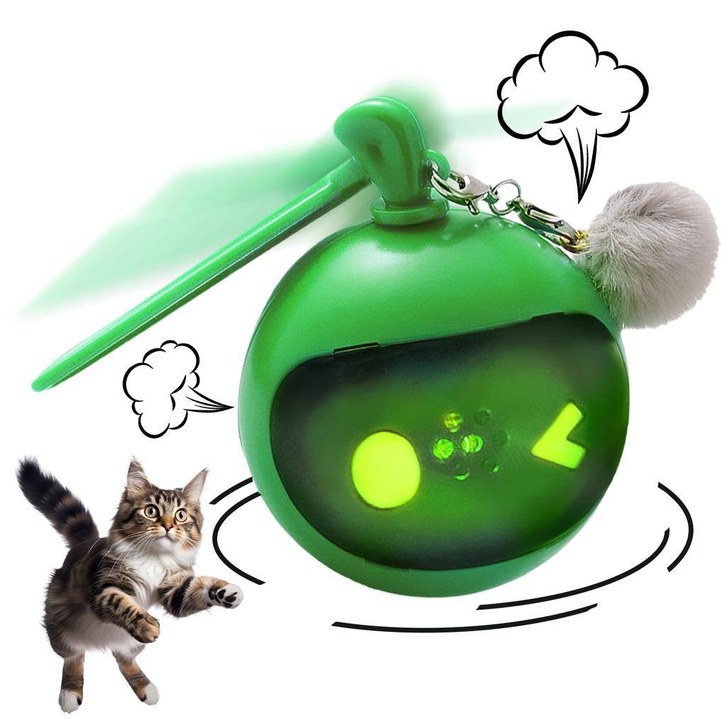 Smart Electric Cat Toy Green Pink Pet Ball Cat Interactive Exercise Fun Toy Keep the Cat from Being Lonely Multiple Play Style