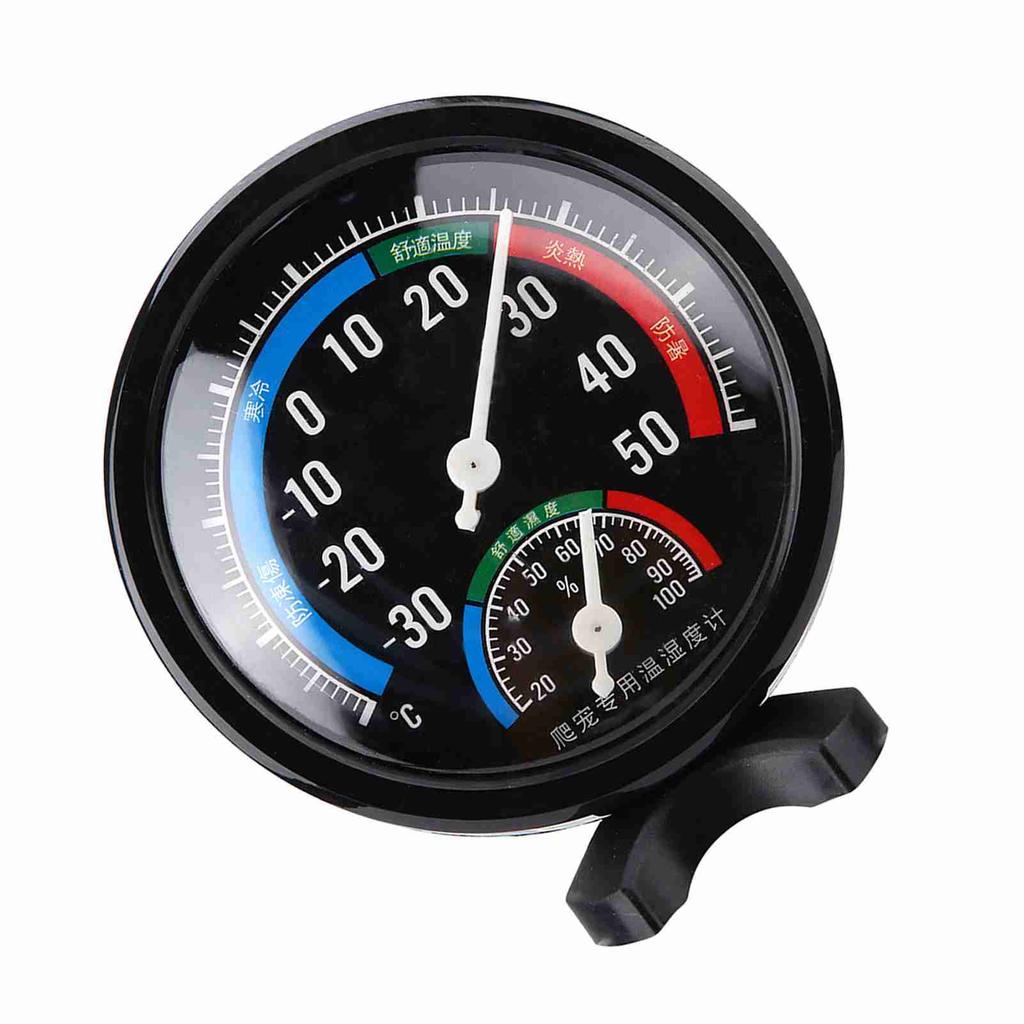 2 In 1 Reptile Tortoise Spider Pet Terrariums Temperature Hygrometer Thermometer
