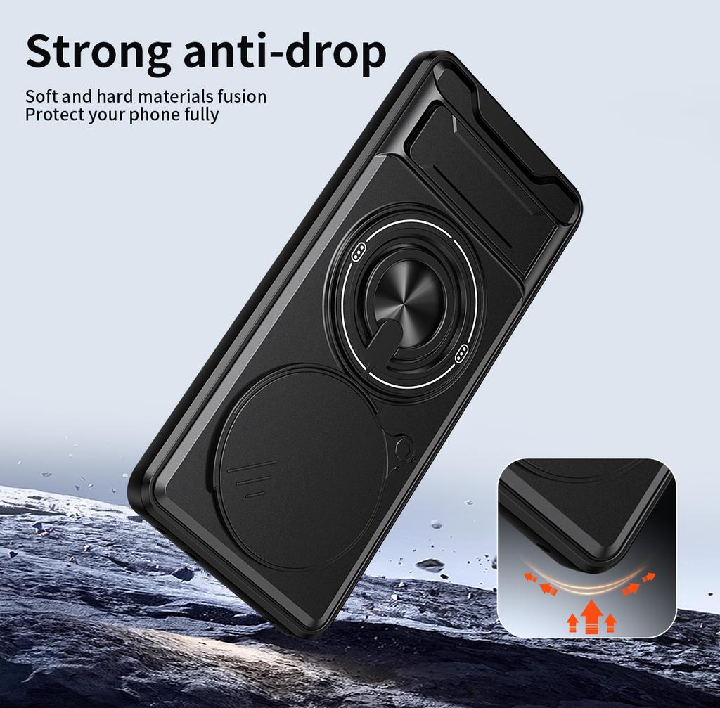 For Realme 14 Pro Case Realme 14 Pro + Plus Cover Phone Case Magsafe Magnetic Fold Holder Military Armor Camera Protection Cover