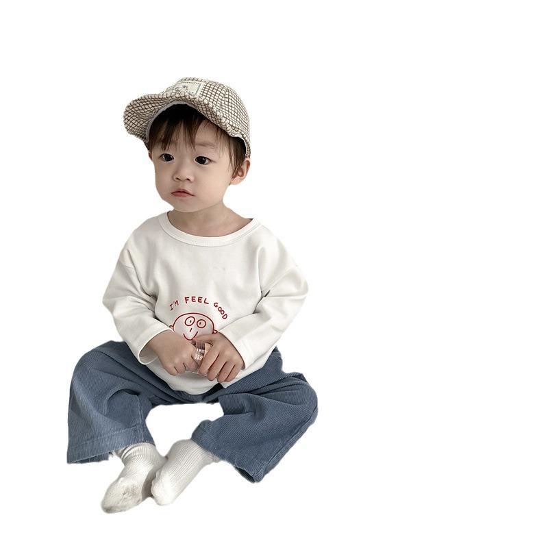 Kids' Korean Style Autumn Sweatshirt & Pants Set – Boys' Infant & Toddler Two-Piece Outfit