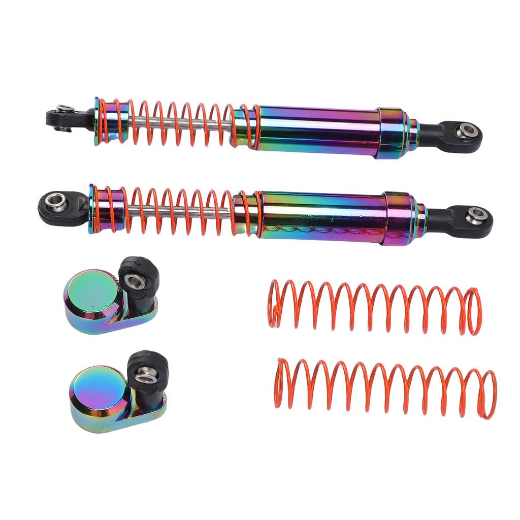 1 Pair RC Car Shock Absorber 105mm Colorful Oil Pressure Damping Large Caliber RC Shock Damper with Offset Cap