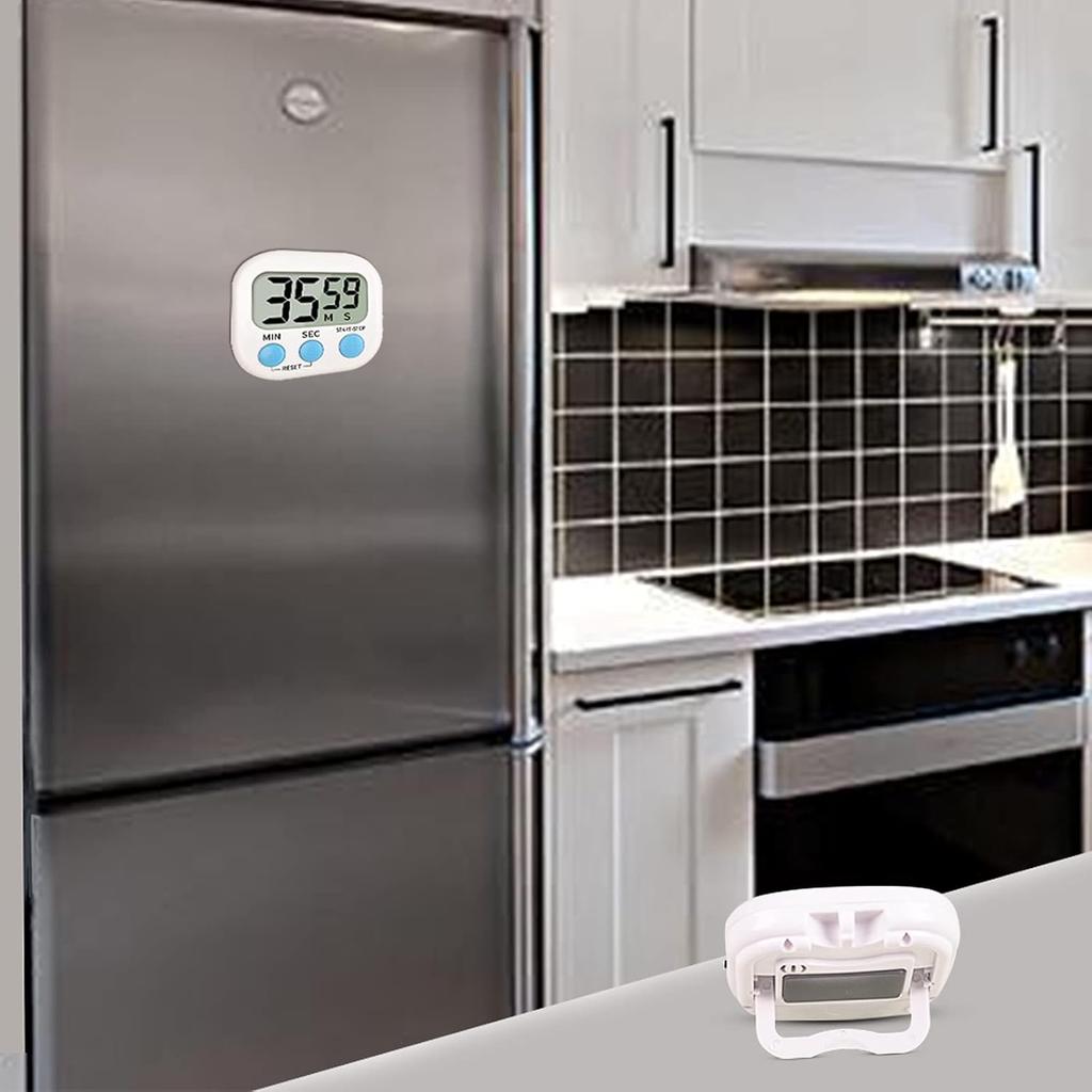 Digital Kitchen Timer for Cooking, Multi-Function Electronic Timer, Big Digits Loud Alarm Strong Magnetic Backing, Classroom Timers for Teachers