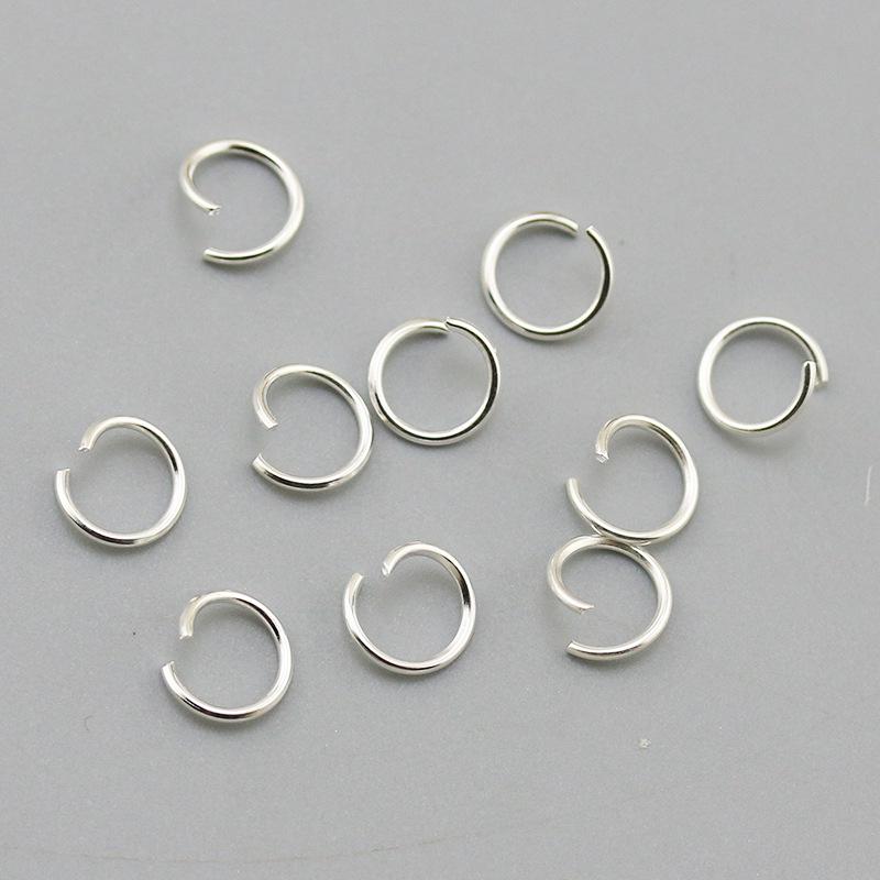 100g Packung: Eisenplattiert Weiß, Silber, Gold, KC Gold Offene Biegeringe für DIY Schmuck