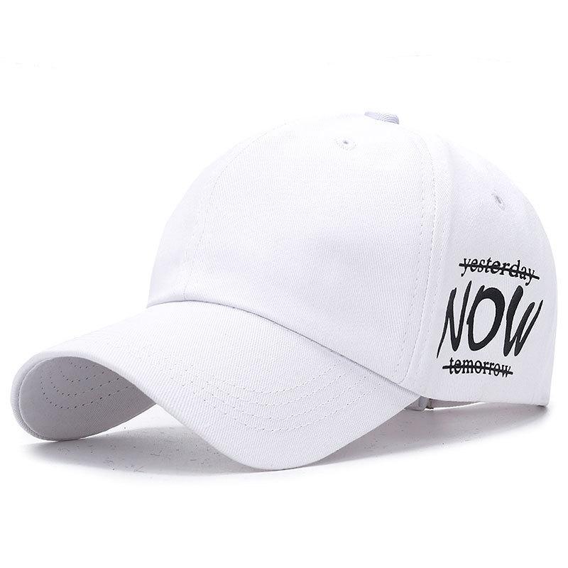Trendy baseball cap women s fashion street style sun hat men s casual soft top cotton hat Adjustable белый