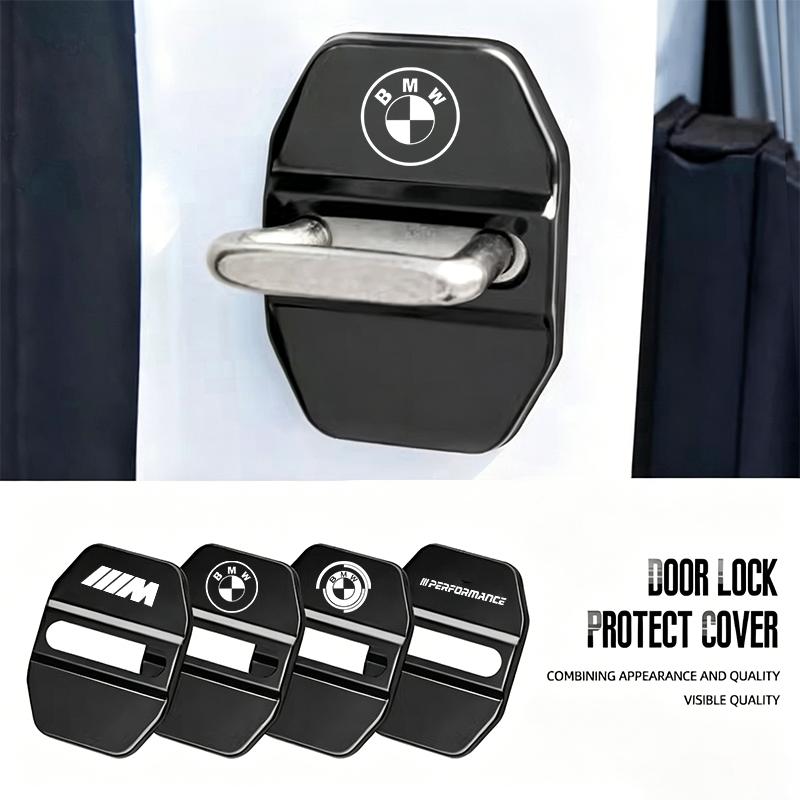 4Pcs Car Styling Car Door Lock Covers Protection Accessories Sticker For BMW G80 G06 G07 G42 G14 G15 G16 F82 M M2 M3 M4 M5 M6 LL3