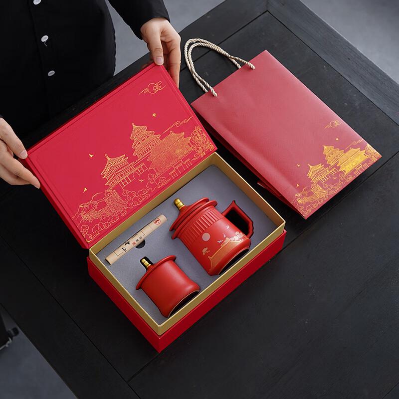 Forbidden City Inspired Tea Set Gift Set Mug, Tea Caddy & Short Incense