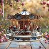 Christmas Desk Decor, Santa Claus Rotating Carousel Design Indoor/ Outdoor Home Office Decoration, Home Tabletop Decorations, Nurseries, Home Desk