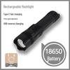 Portable High-Brightness Telescopic Zoom LED Flashlight for Camping and Patrol