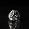 Adjustable Open Ring With Buddha Motif Vintage Style Mens Womens Bohemian Statement Jewelry