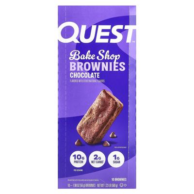 Bake Shop Brownies, Čokoláda, 10 sušenek, 1,98 oz (56 g) každý