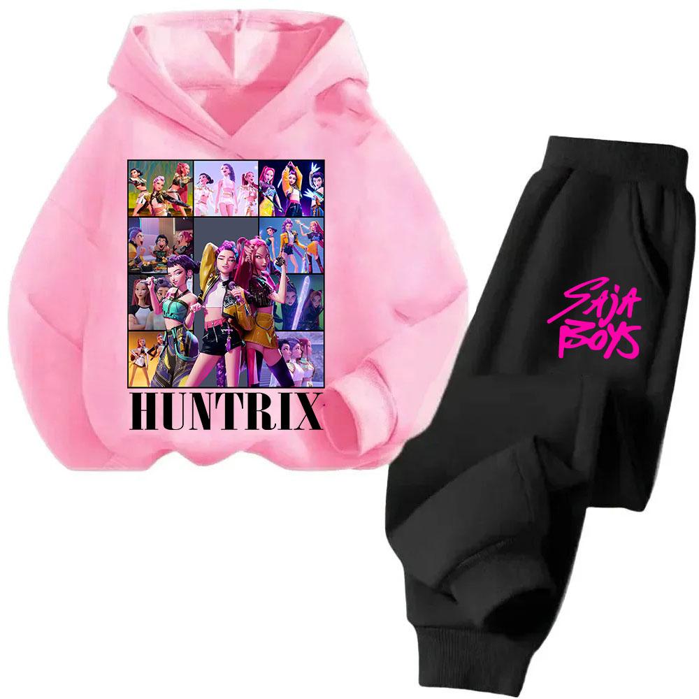 

Fashion Cartoon Printed Children s Suit Casual Comfortable Sweatshirt Clothing Sets Girls 110