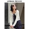 UR 2025 Women's Tie-Front Cropped Knit Cardigan