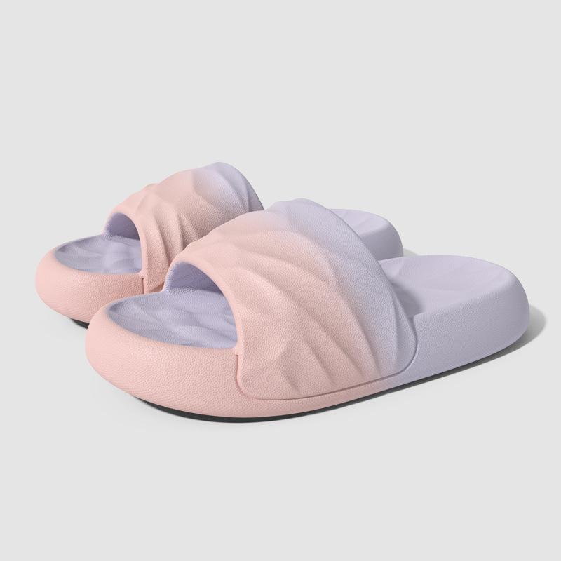 Step On Poop Sensation Gradient Slippers for Men In Summer, Slip Resistant for Outdoor Wear, Indoor Shower, Home, Couple, Cool Slippers