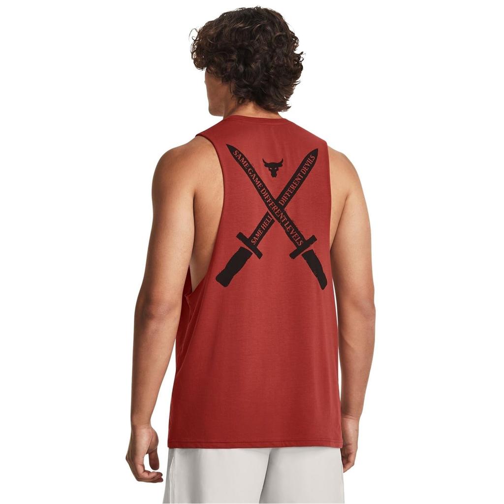 UA PJT ROCK ST DAGGER TANK Heritage Rot Schwarz XL [Under Armour]