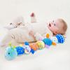 Sensory Toys for 3-12 Month Old Soft Baby Stuffed Animal with Teether Rattle Vibrating Plush Caterpillar Toy Newborn Gift
