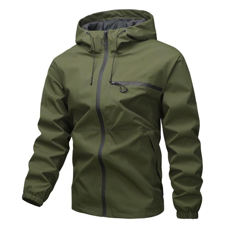 American Street Style Waterproof Hooded Casual Sports Jacket
