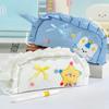 Quilted Design Pencil Case 3 Layer Compartment Pen Bag Ins Style Stationery Organizer For Girls