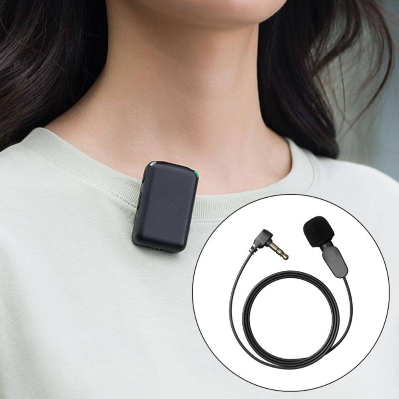 Lavalier Mic for Mic/Mic 2 Lapel Wearable Microphone for Interviews Vlog Live Streaming Interviews Vlog Recording