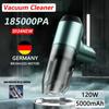 185000Pa 3-in-1 Cordless Vacuum Cleaner Strong Suction Handheld Portable Floor Brush Car Appliance