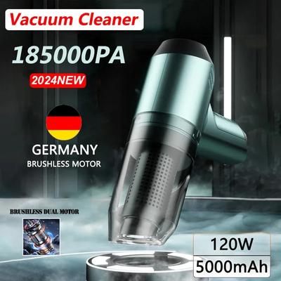 185000Pa 3-in-1 Cordless Vacuum Cleaner Strong Suction Handheld Portable Floor Brush Car Appliance