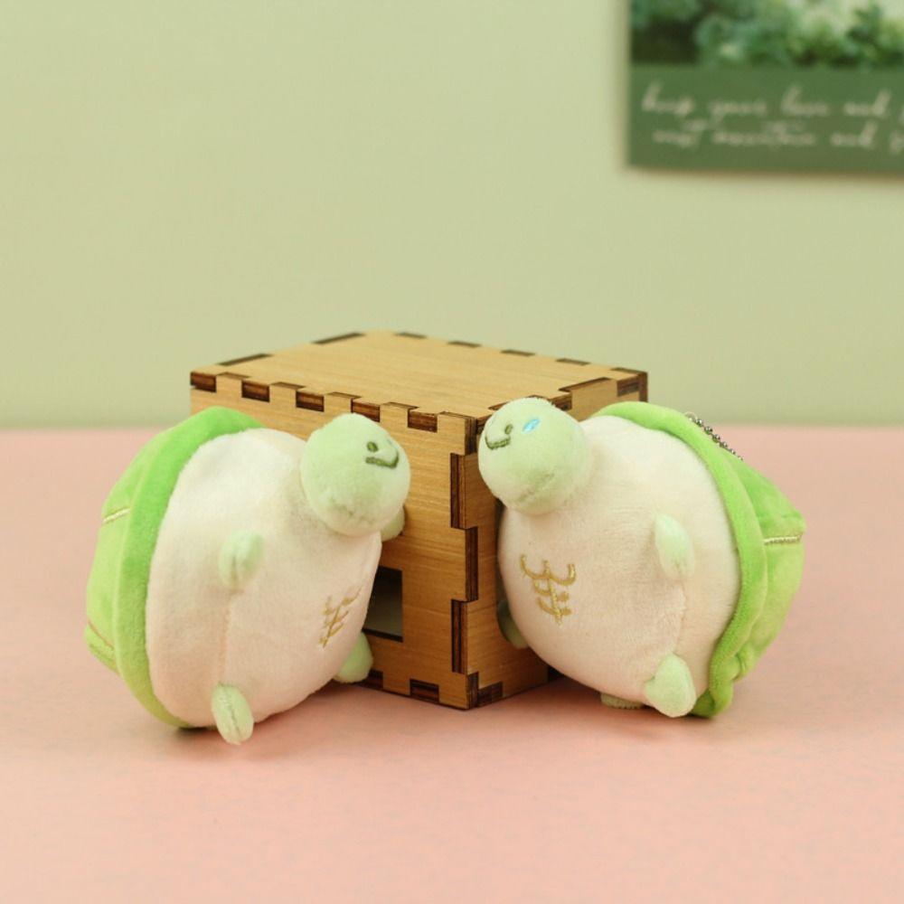 Cartoon Design Tortoise Plush Pendant Turtle Plush Keychain Korean Style Key Buckle