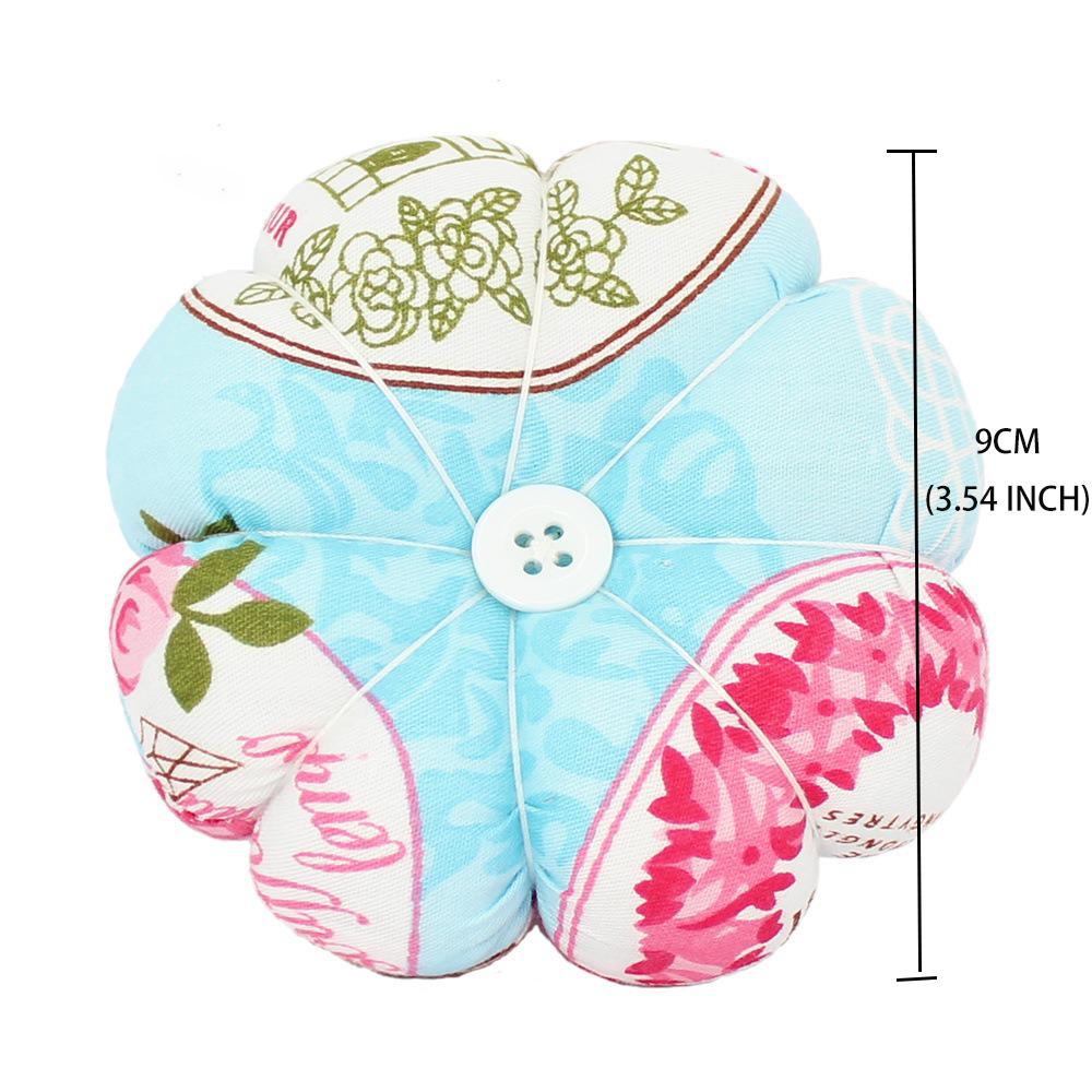 Flower Pumpkin Fabric Pin Cushion Needle Holder 1pc Handy Wrist Sewing Pin Organizer
