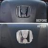 Bling Steering Wheel Logo Cap for Honda DIY Diamond Crystal