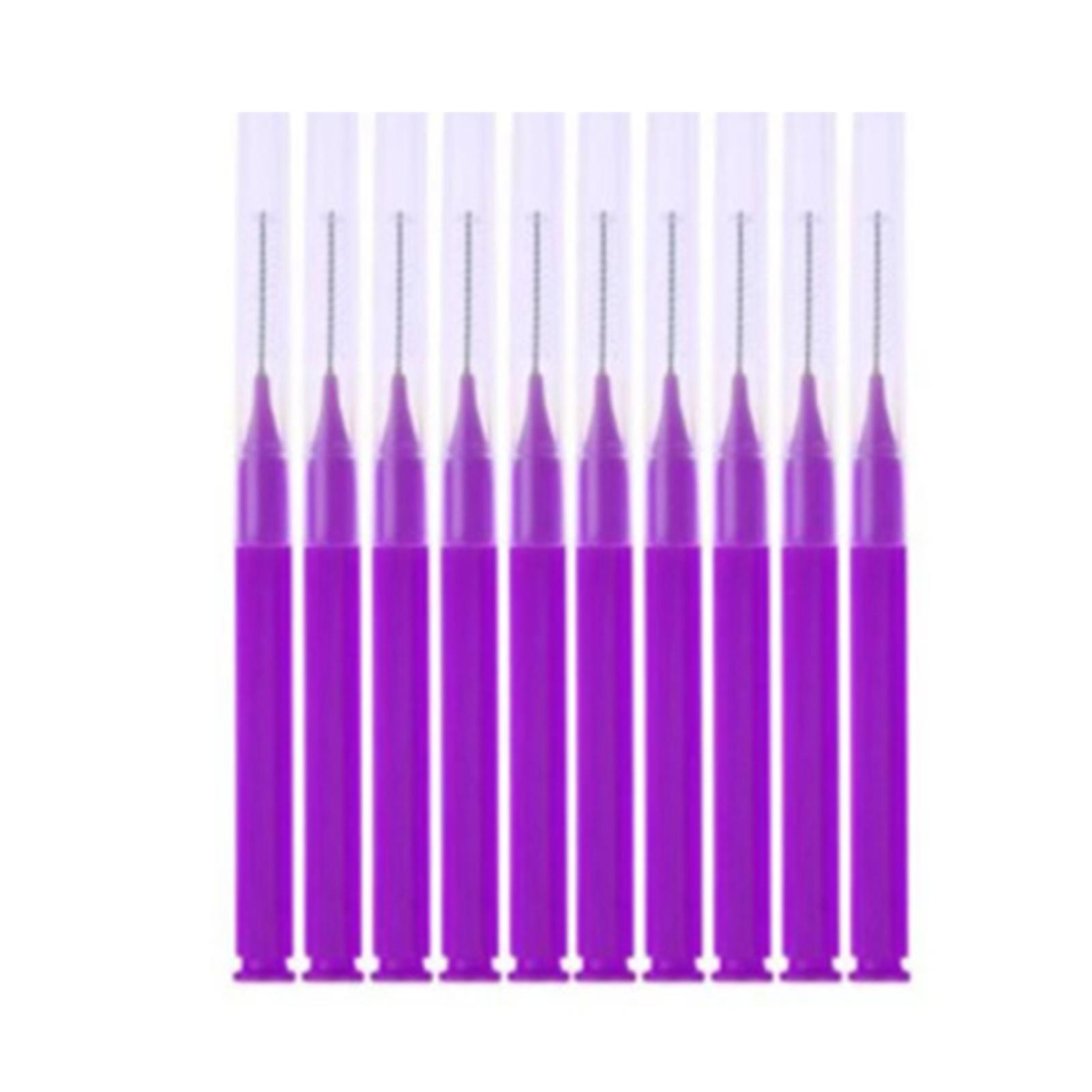 10PCS Interdental Brush Eyelash Extensions Eyelash Glue Cleaning Brushes for Oral Hygiene Oral Care