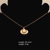 Halloween Titanium Pumpkin Ghost Witch Necklace - European & American Style