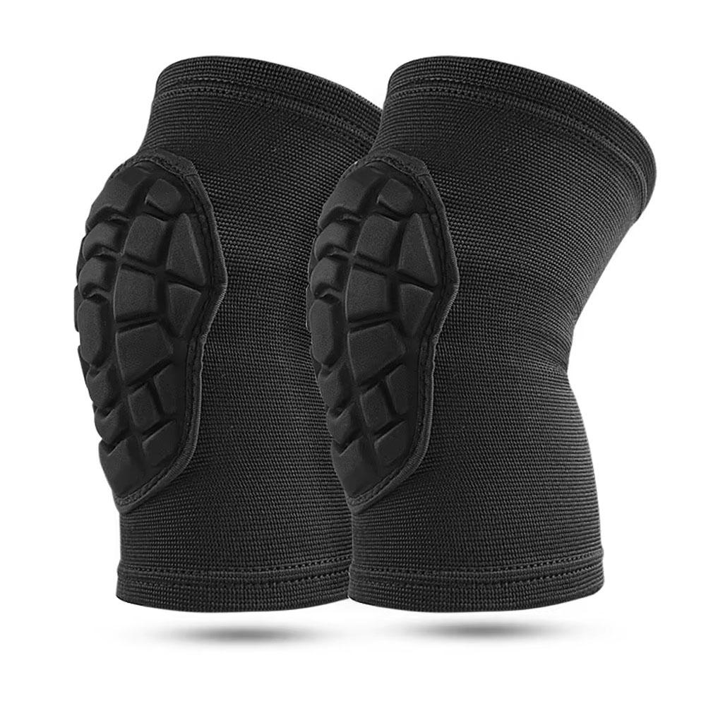 

1 Pair Professional Thickened Eva Sports Knee Pads Tactical Anti-Slip Knee Brace for Dancing, Skiing, Skateboarding, Cycling (black,S) чорний