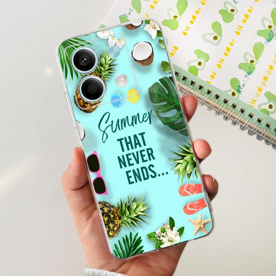För Xiaomi Redmi Note 13 Pro Plus-skal Lyxigt målat fodral Klar silikontelefonskal för Redmi Note 13 Pro Note13 5G Mjukt skal