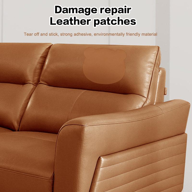 13Pcs/Set Self-Adhesive Leather Upholstery For Car Seat Sofa Chair Black Leather Repair Patch Refurbish Hole Artificial Stickers